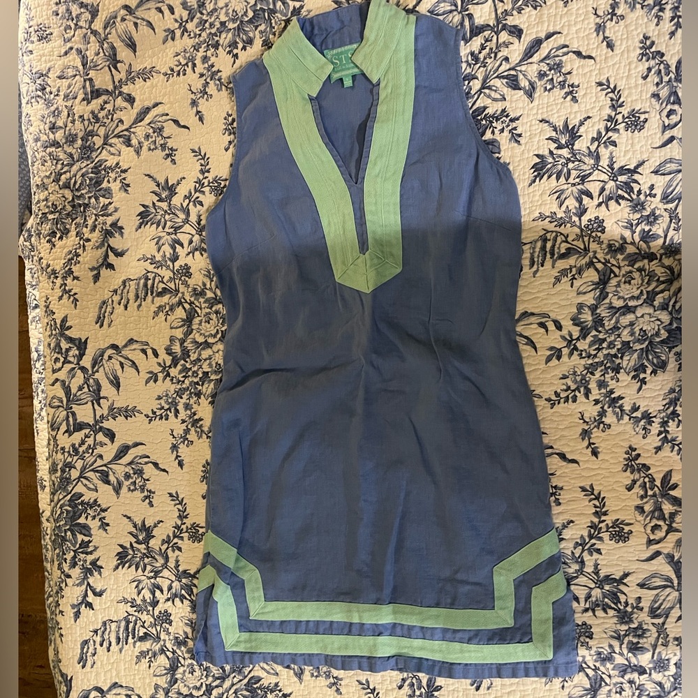 Sail to Sable Linen Sleeveless Dress Wmns S